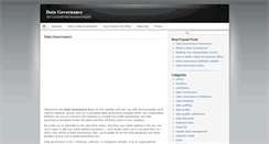 Desktop Screenshot of datagovernanceblog.com
