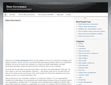 Tablet Screenshot of datagovernanceblog.com